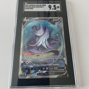 2021 Pokemon Galarian Articuno V Ultra Rare - Graded 9.5